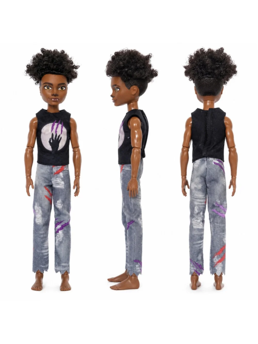 Monster High Clawd Wolf Male Doll Articulated OOAK Replacement Doll